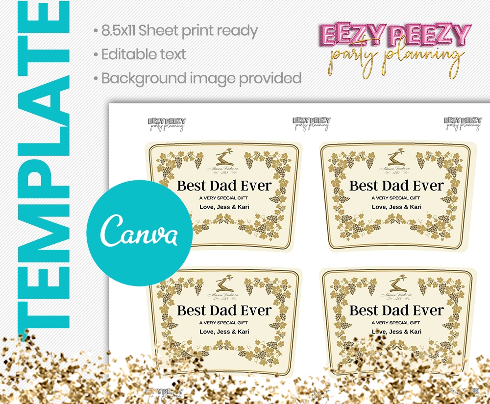 Canva Hennessy Label