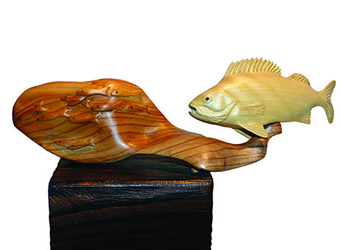 Carving A Perch And Fry Shoal Woodworkers Institute