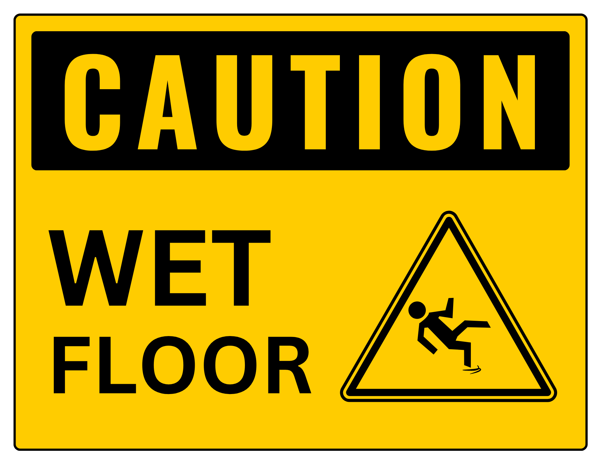 Caution Wet Floor Sign Printable Templates Free PDF Downloads 