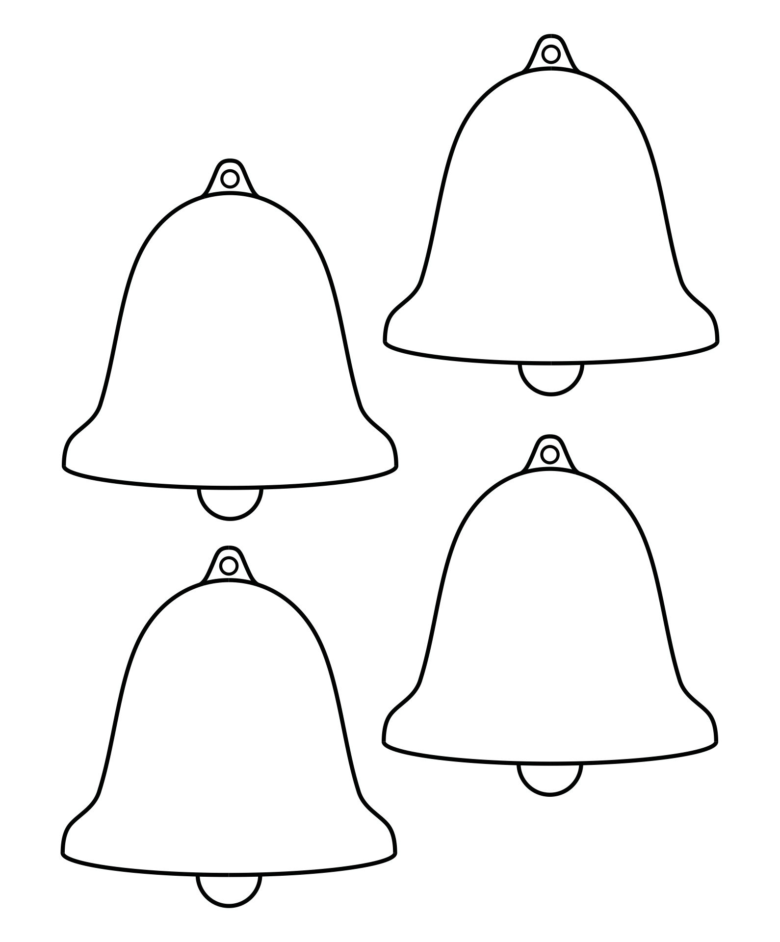 Christmas Bell Pattern Printable