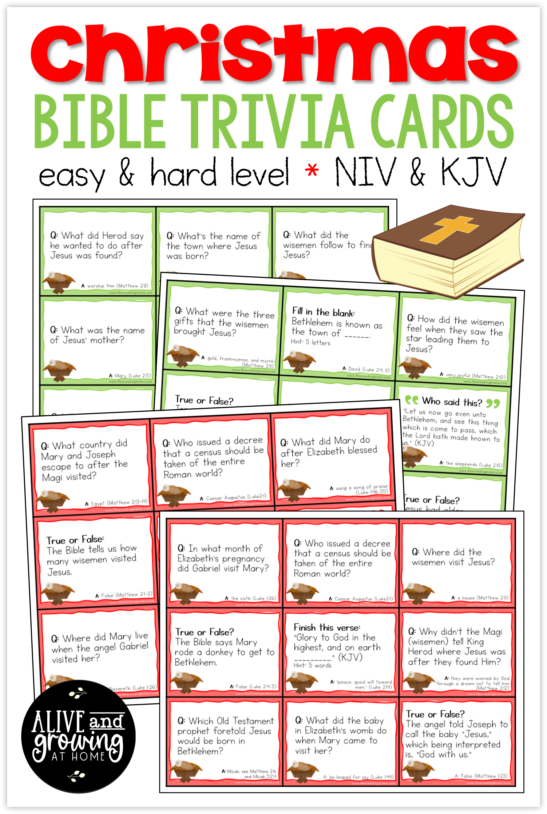 Printable Bible Trivia Games