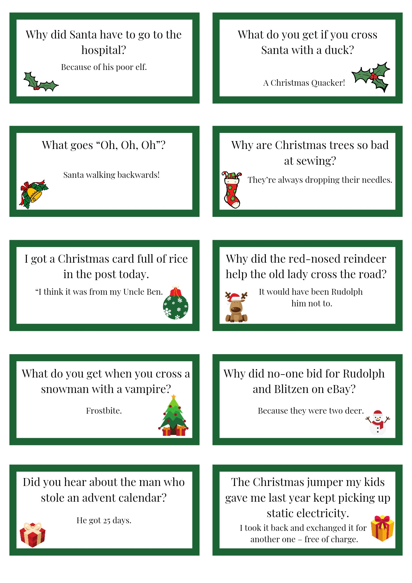 Christmas Cracker Jokes And Bucket List Digital Download Etsy