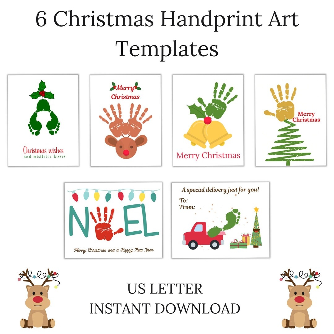 Free Christmas Handprint Printable