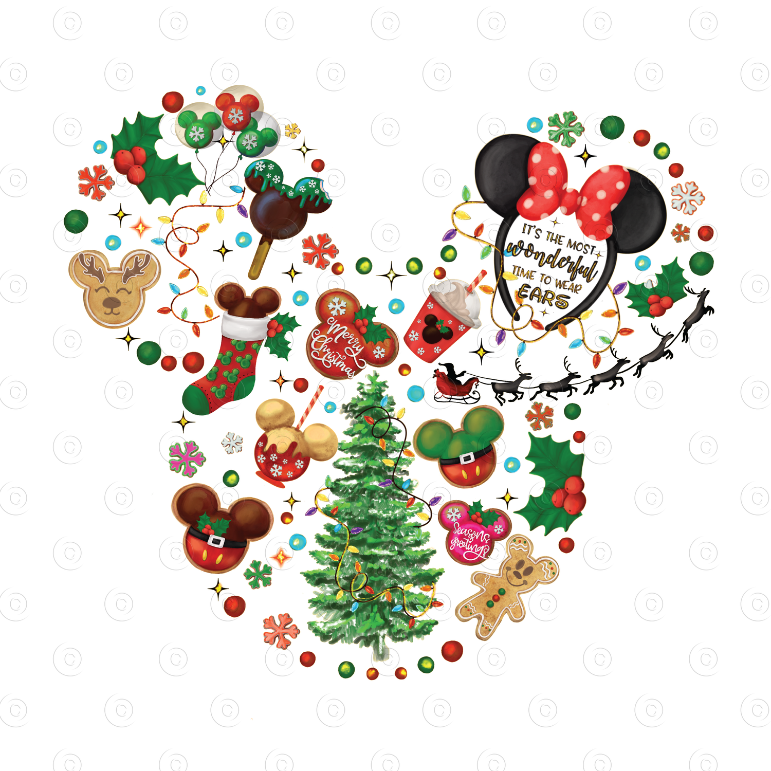 Christmas Magic Kingdom Christmas magic Kingdom Shirt Mouse Ears Tree Magic Kingdom Magic Kingdom Christmas Christmas Magic Mickey Christmas