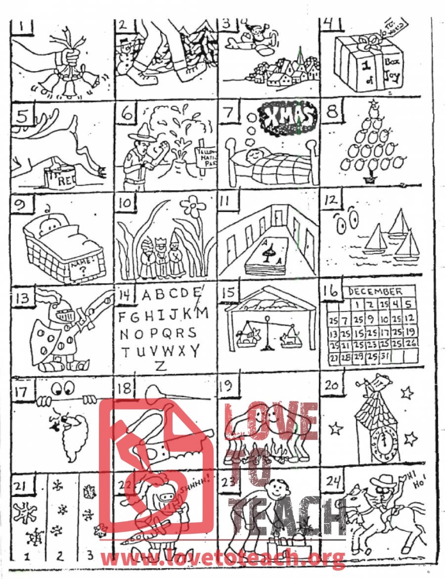 Christmas Rebus Puzzles printable With Answers LoveToTeach