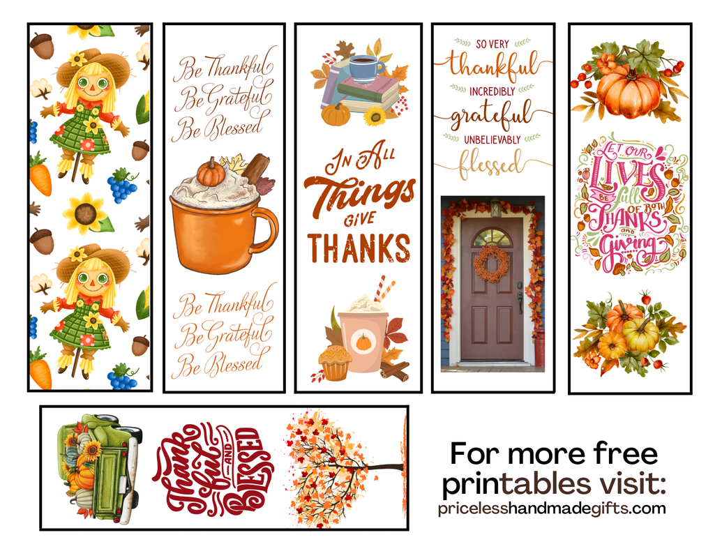 Fall Bookmarks Free Printable