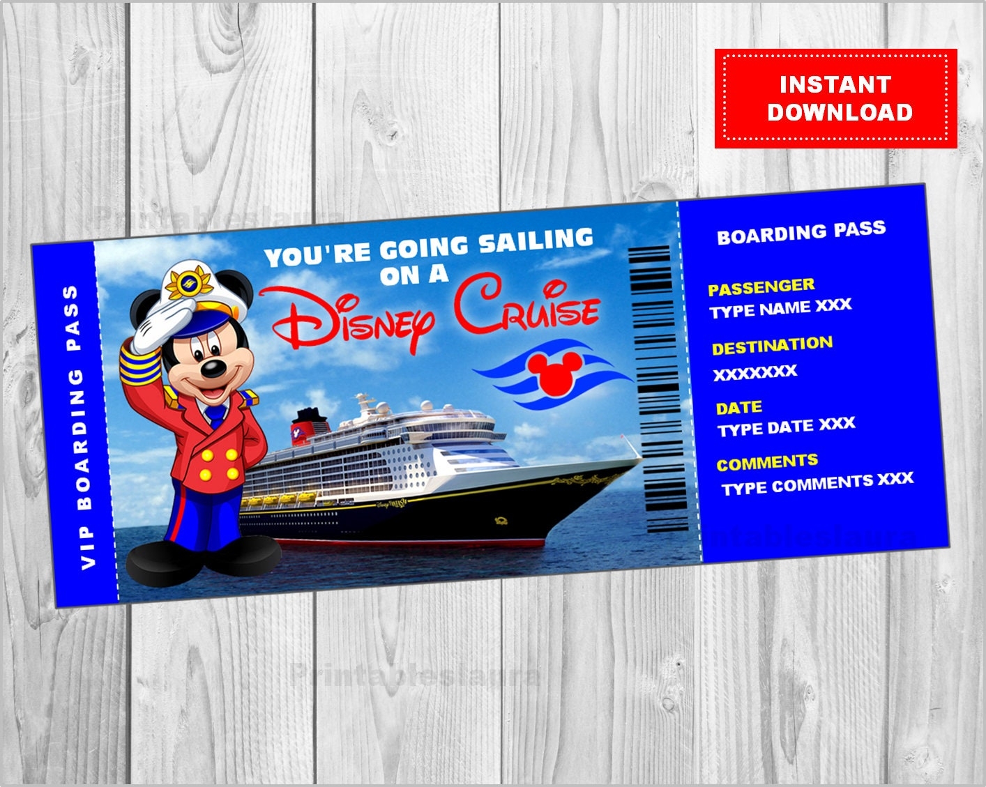 Cruise Ticket Printable Boarding Pass Editable File Surprise Trip Vacation Envelope Ticket Personalize INSTANT DOWNLOAD Etsy