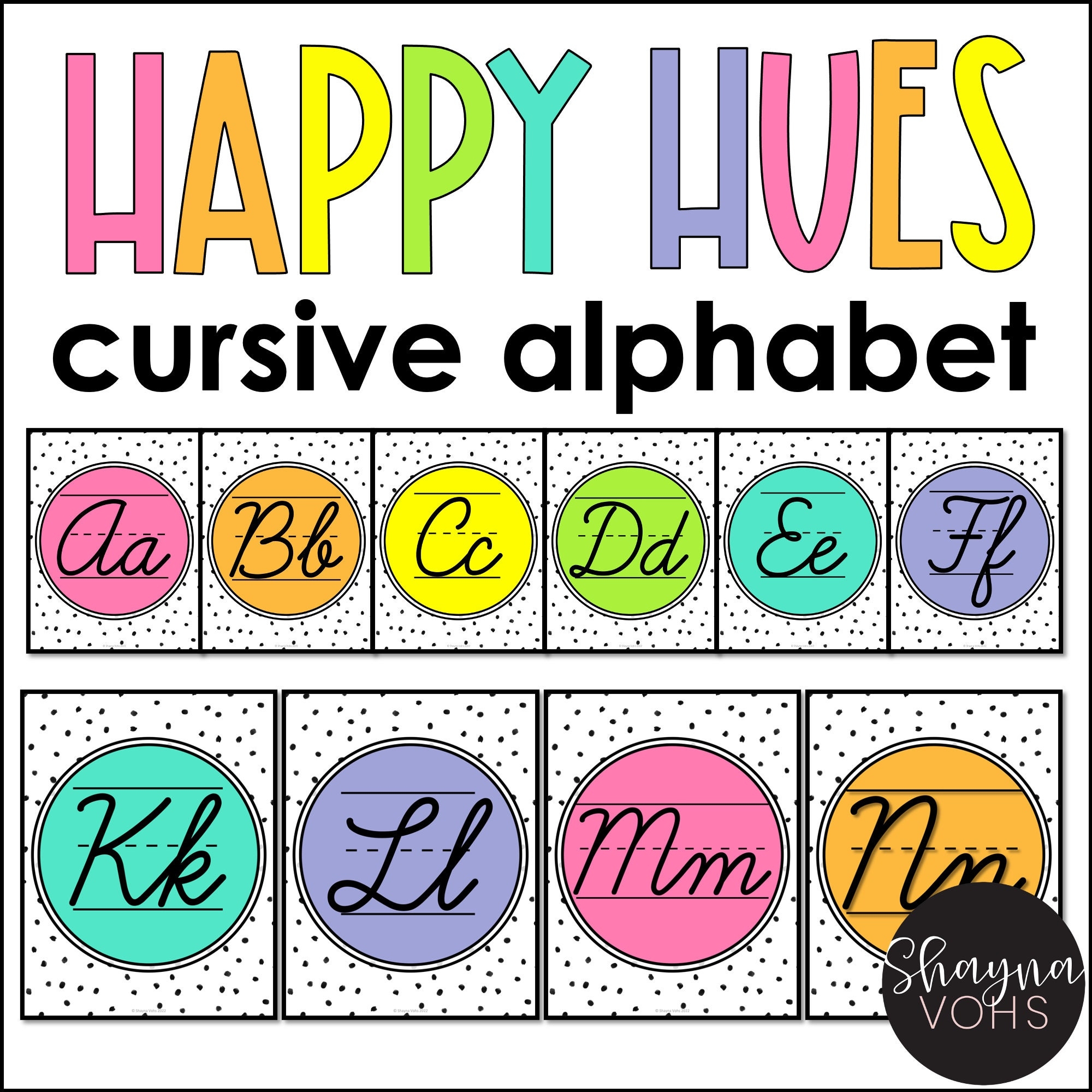Printable Cursive Letters For Classroom Display