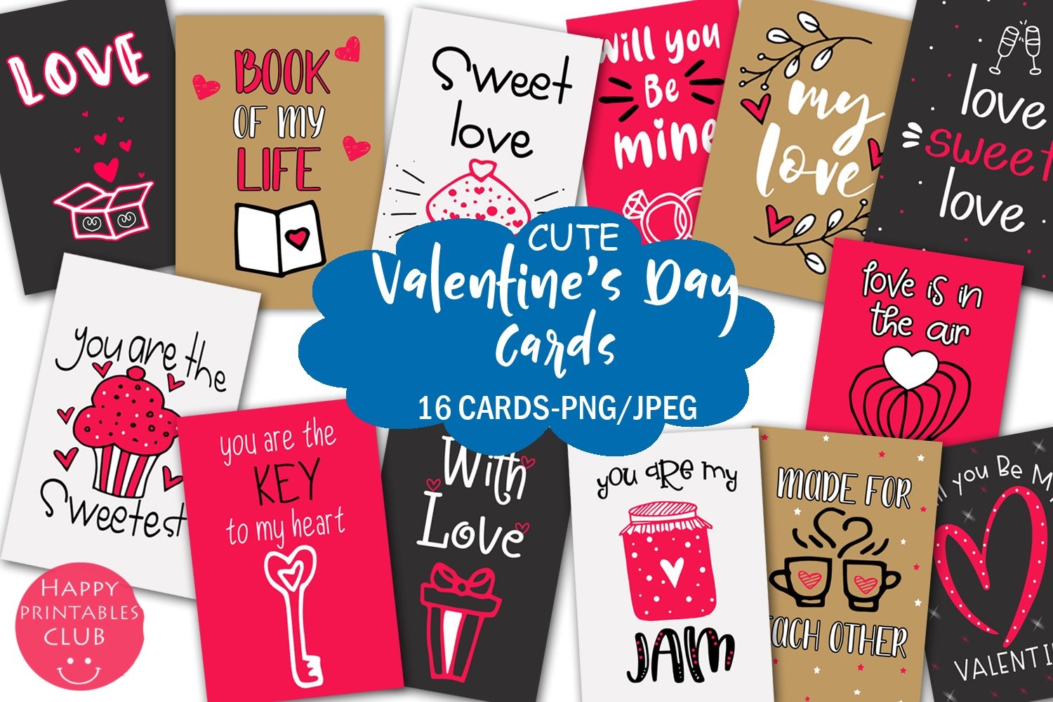 Cute Valentine s Day Cards Printable Valentines Day Cards