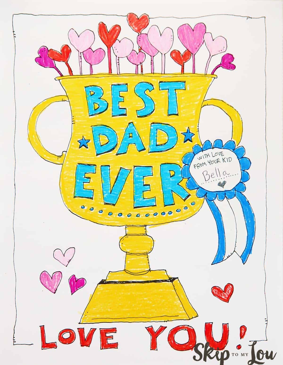 Dad Coloring Page For The BEST Dad Skip To My Lou