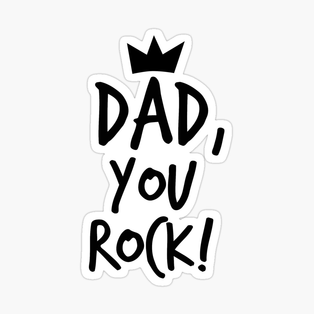 Dad You Rock Postcard For Sale By Whatafabday Redbubble