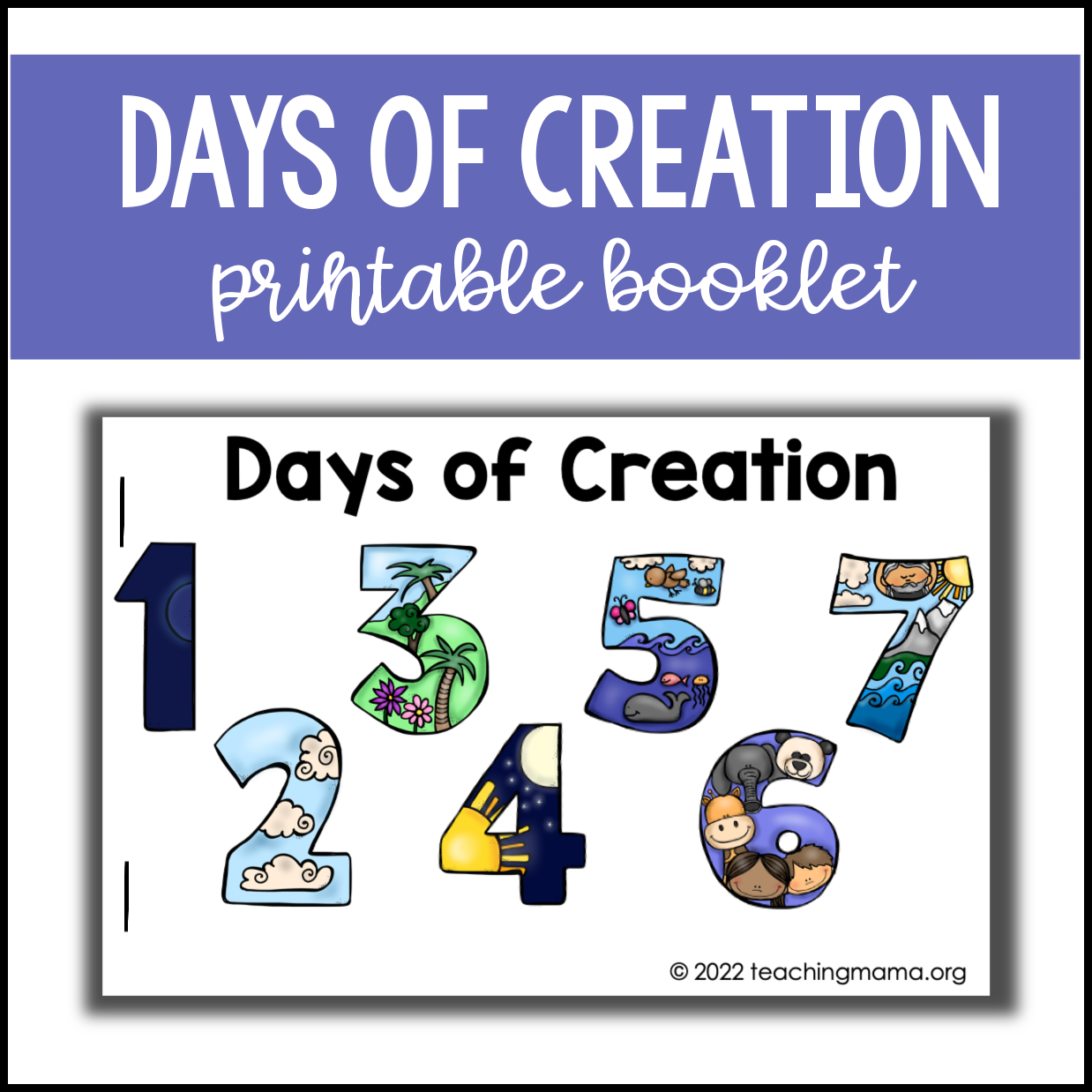 Printable 7 Days Of Creation