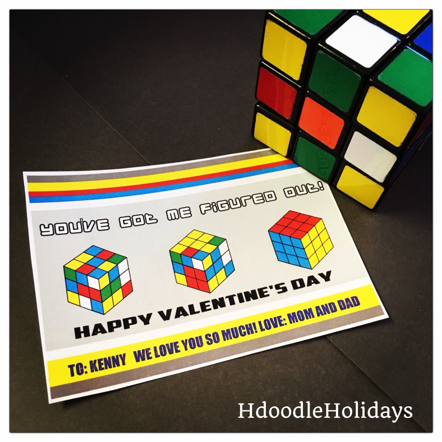 Rubik'S Cube Valentine Printable