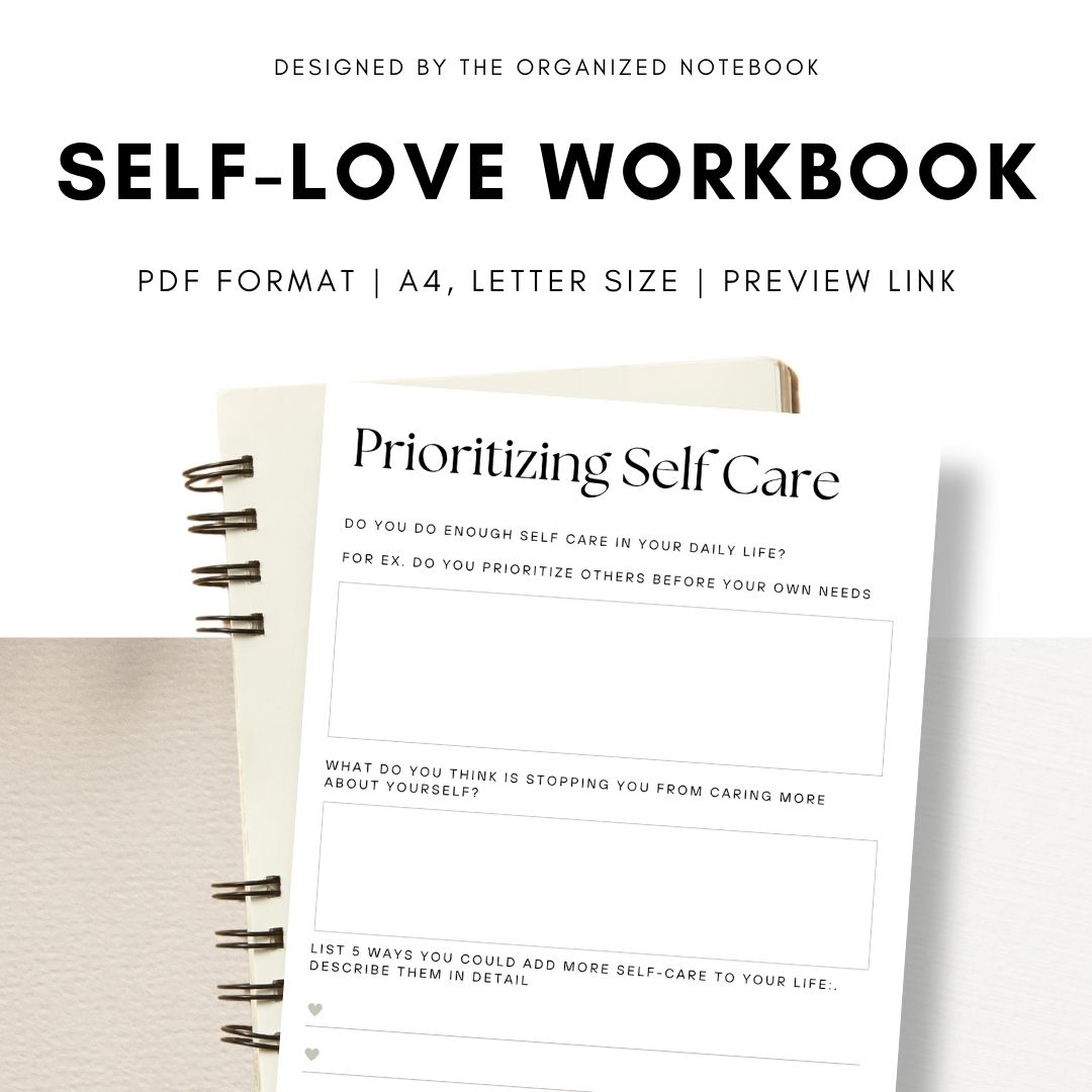 Self-Love Workbook Printables Free