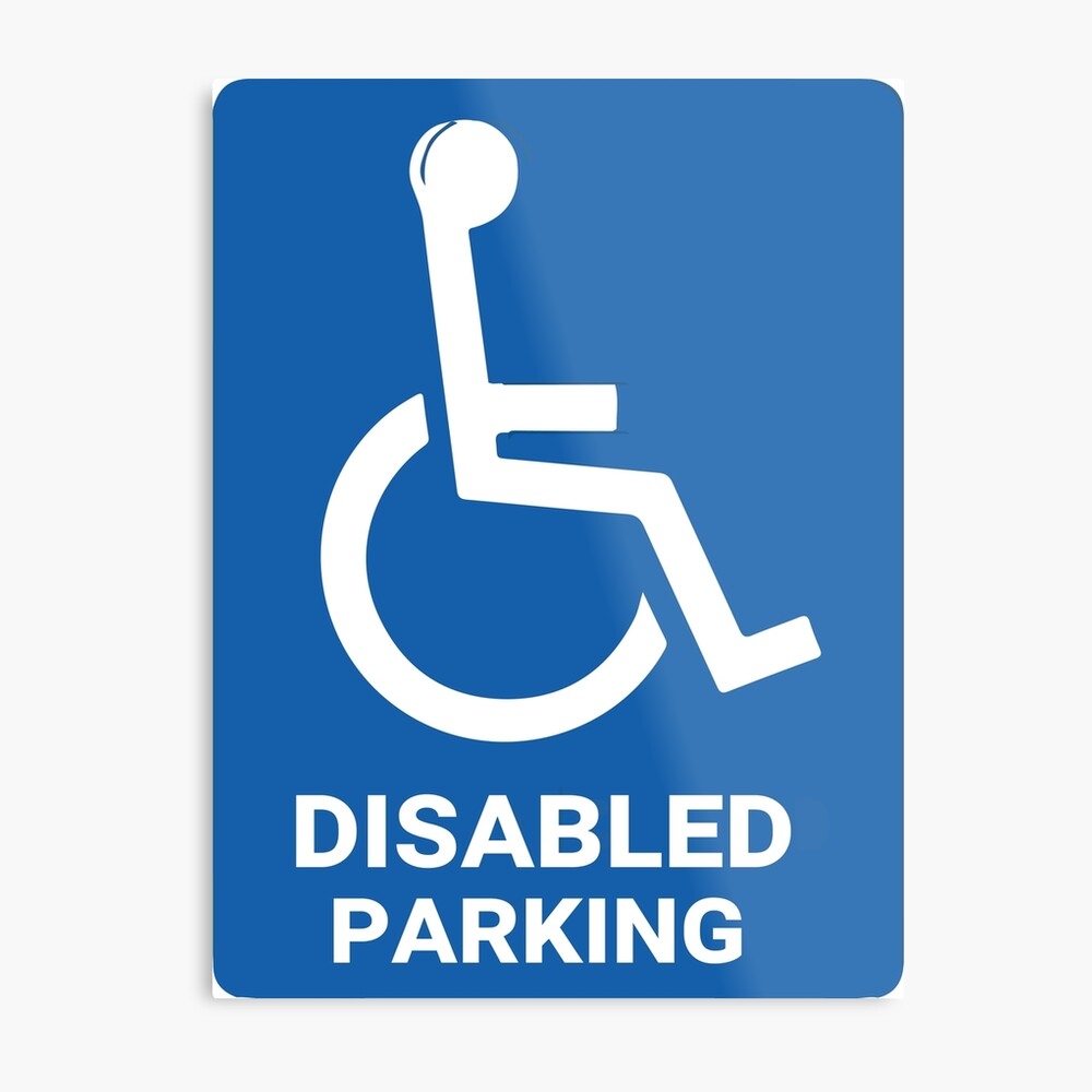 Disabled Parking Sticker Art Print For Sale By Bright Store Redbubble