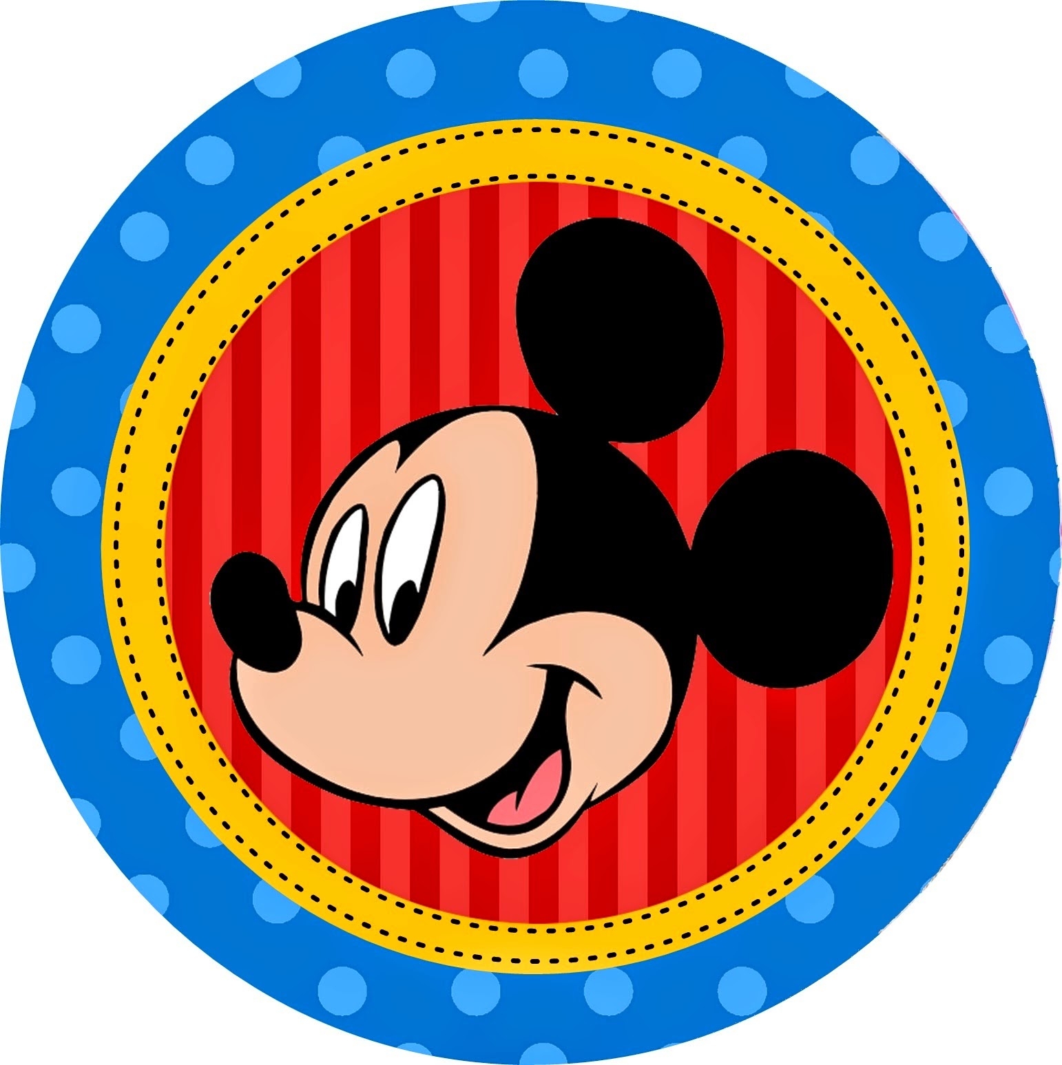Free Printable Mickey Mouse Cake Topper Printable