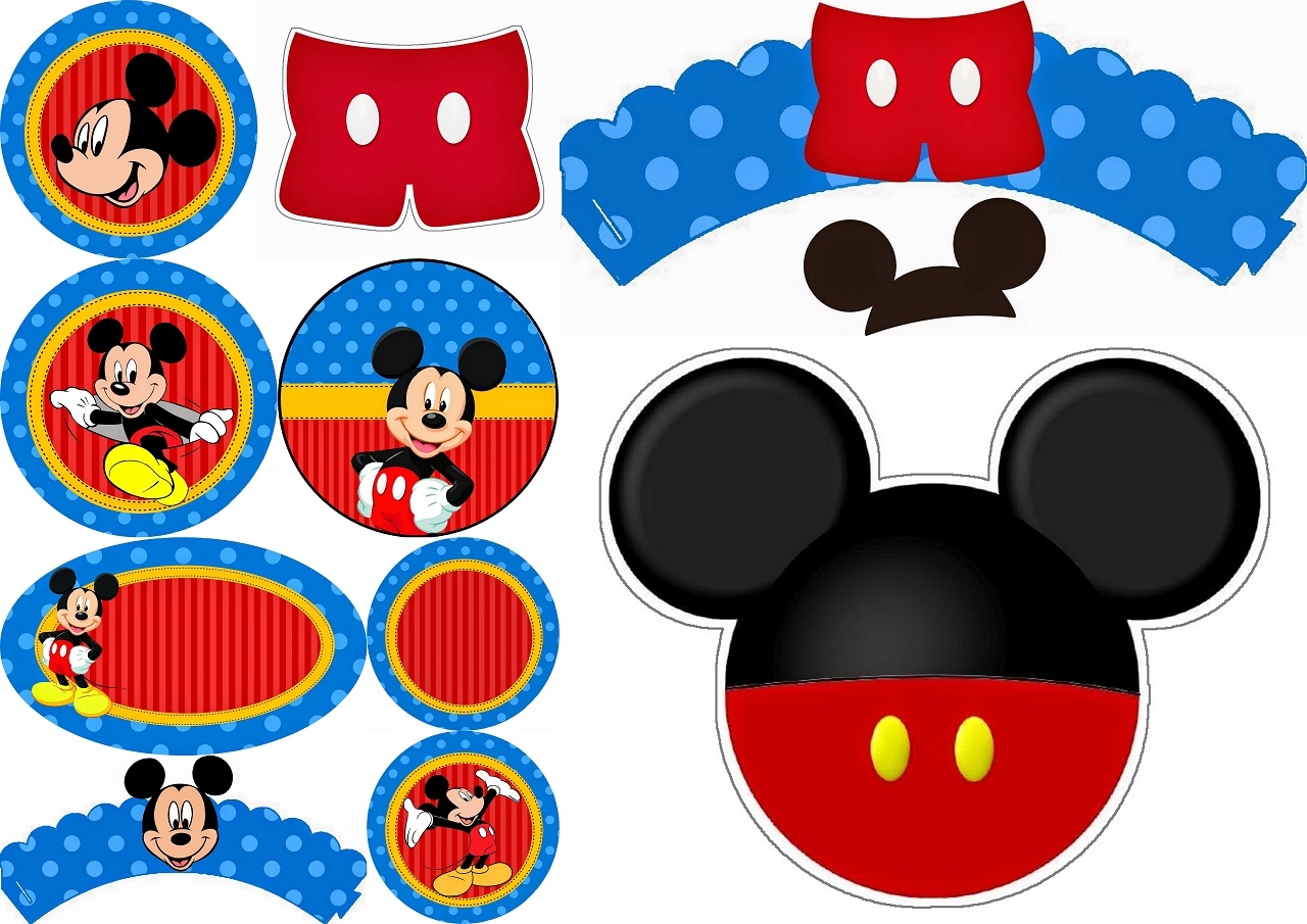 Disney Mickey Clubhouse Free Printable Cupcake Wrappers And Toppers Oh My Fiesta In English