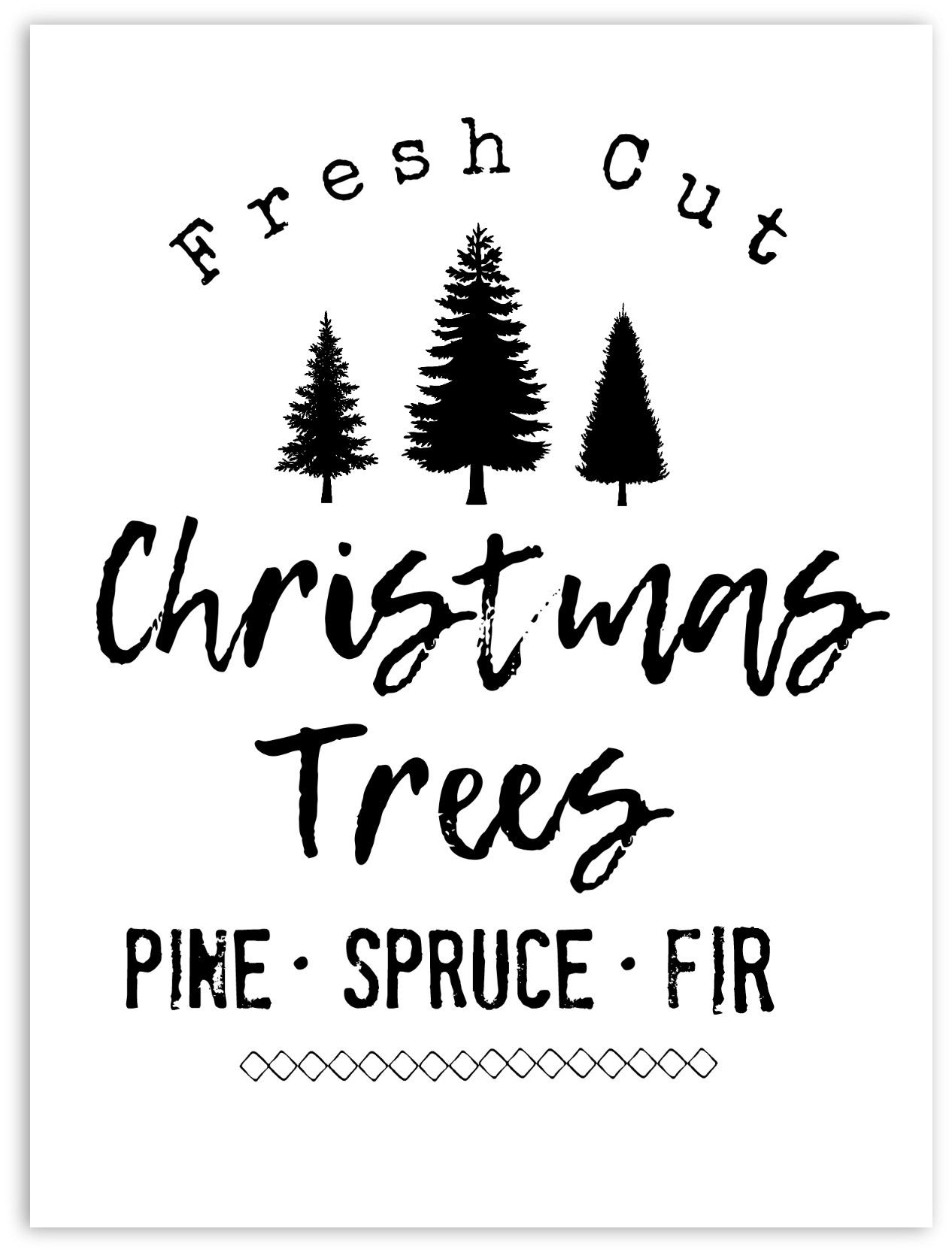 DIY Farmhouse Style Christmas Tree Sign Free Printable Hip2Save Christmas Tree Printable Free Christmas Printables Farmhouse Style Christmas