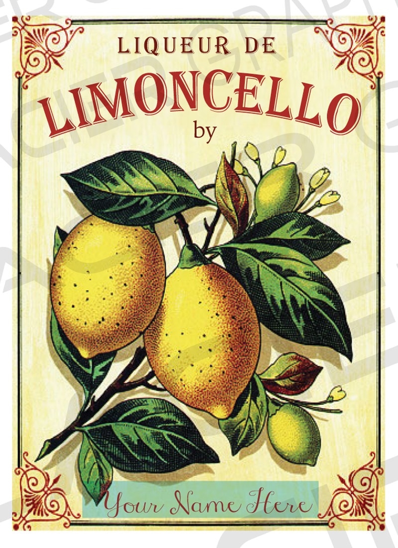 Free Printable Limoncello Labels Template