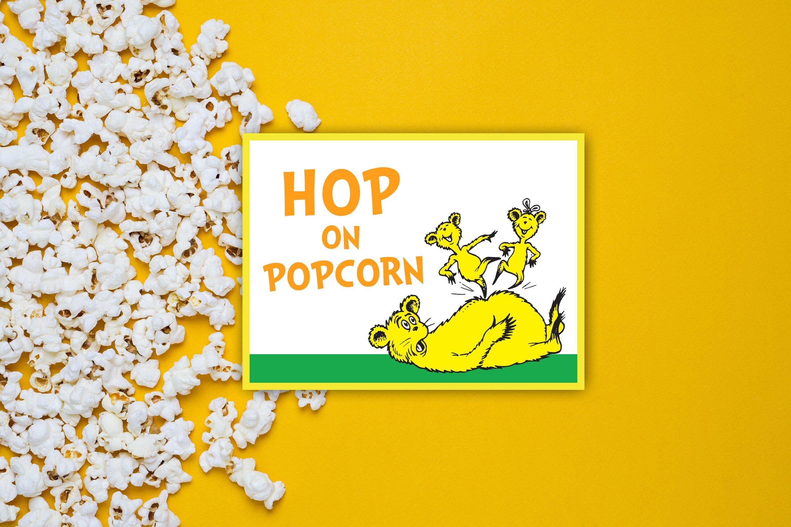 Hop On Pop Popcorn Free Printable