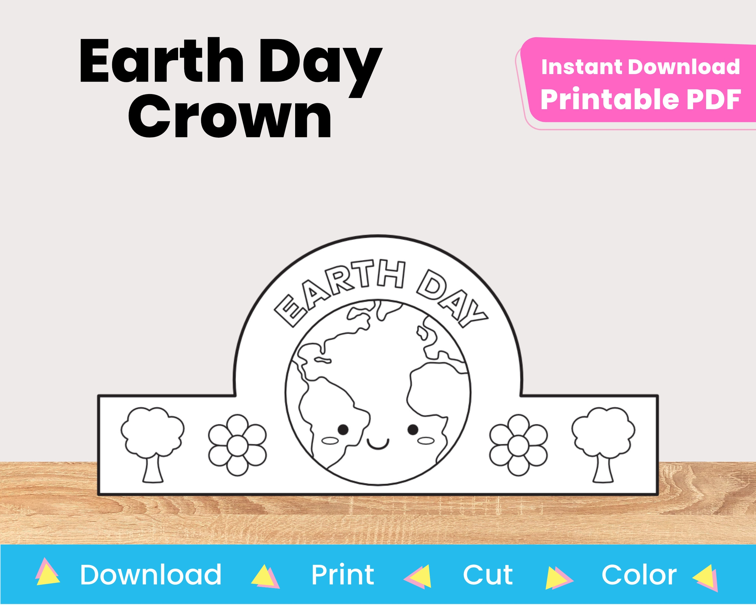Printable Earth Day Hat