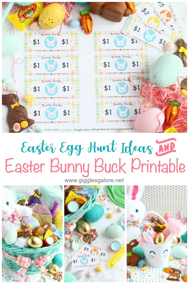 Easter Bunny Bucks Printable Giggles Galore