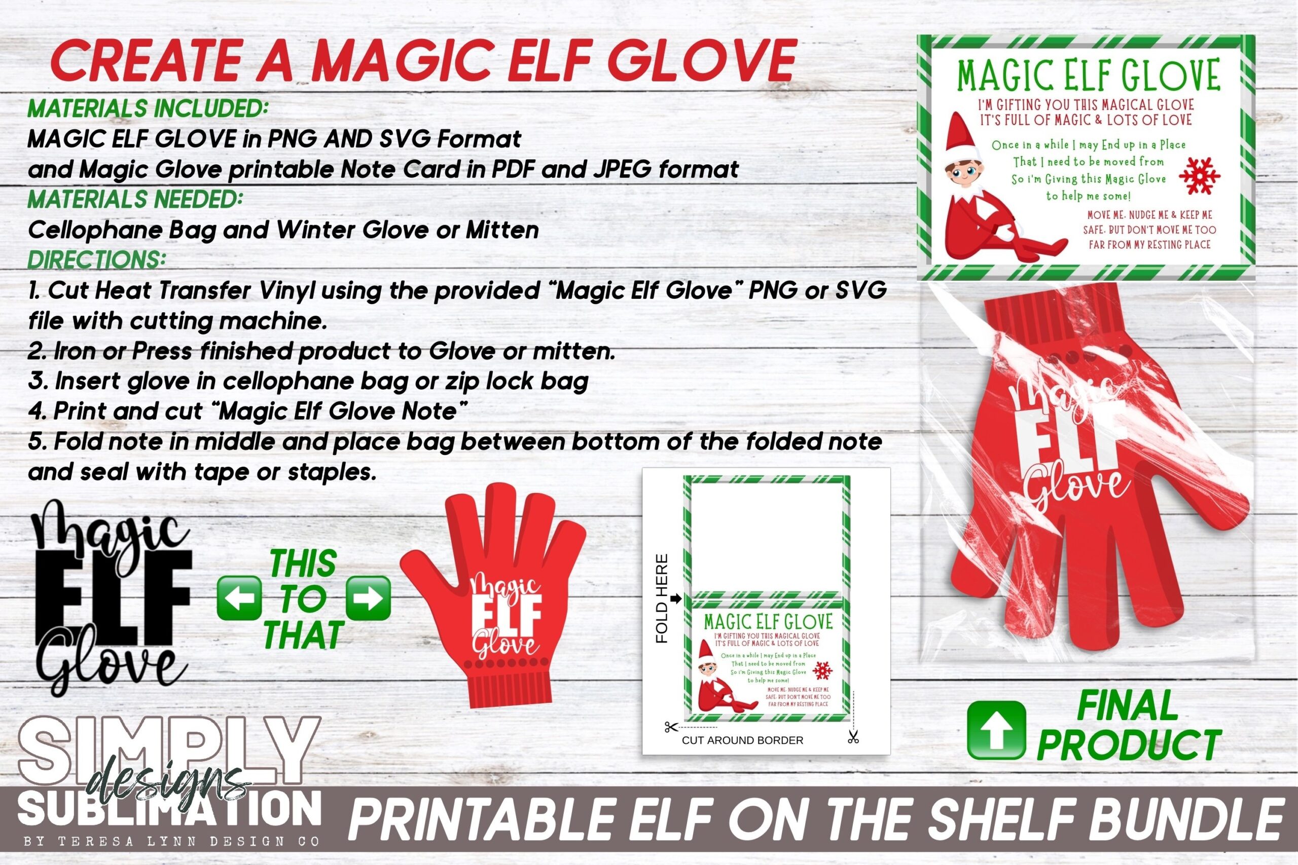 Magic Elf Glove Printable