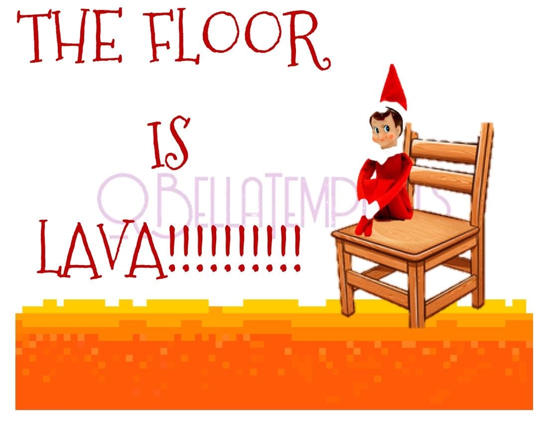 Elf On The Shelf Floor Is Lava Game Download Etsy
