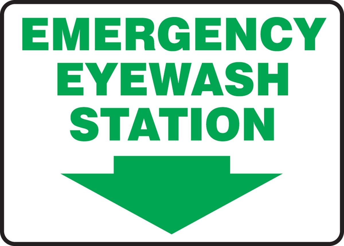Emergency Eyewash Station Safety Sign MFSD569