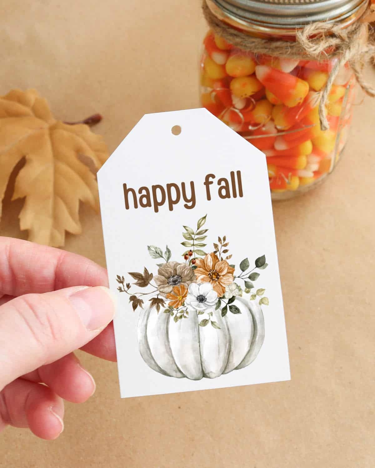 Fall Gift Treat Tags Free Printable For Autumn Aubree Originals