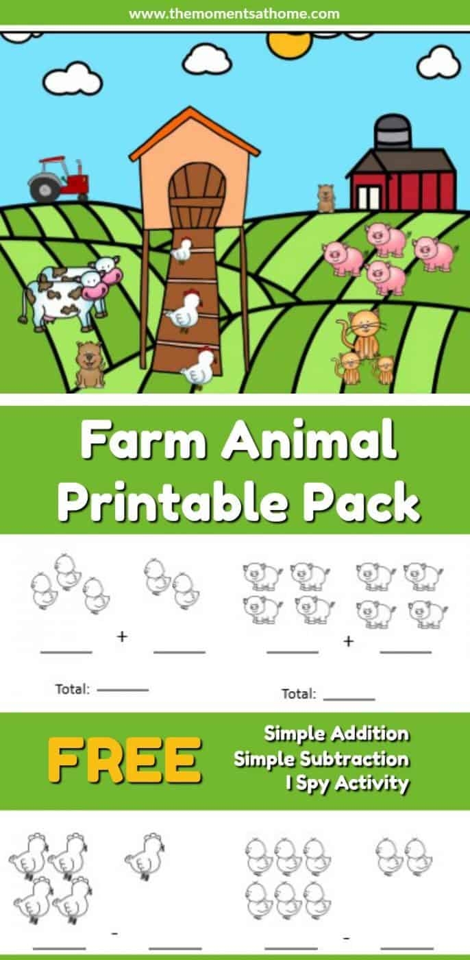 Animal Picture Addition Worksheet