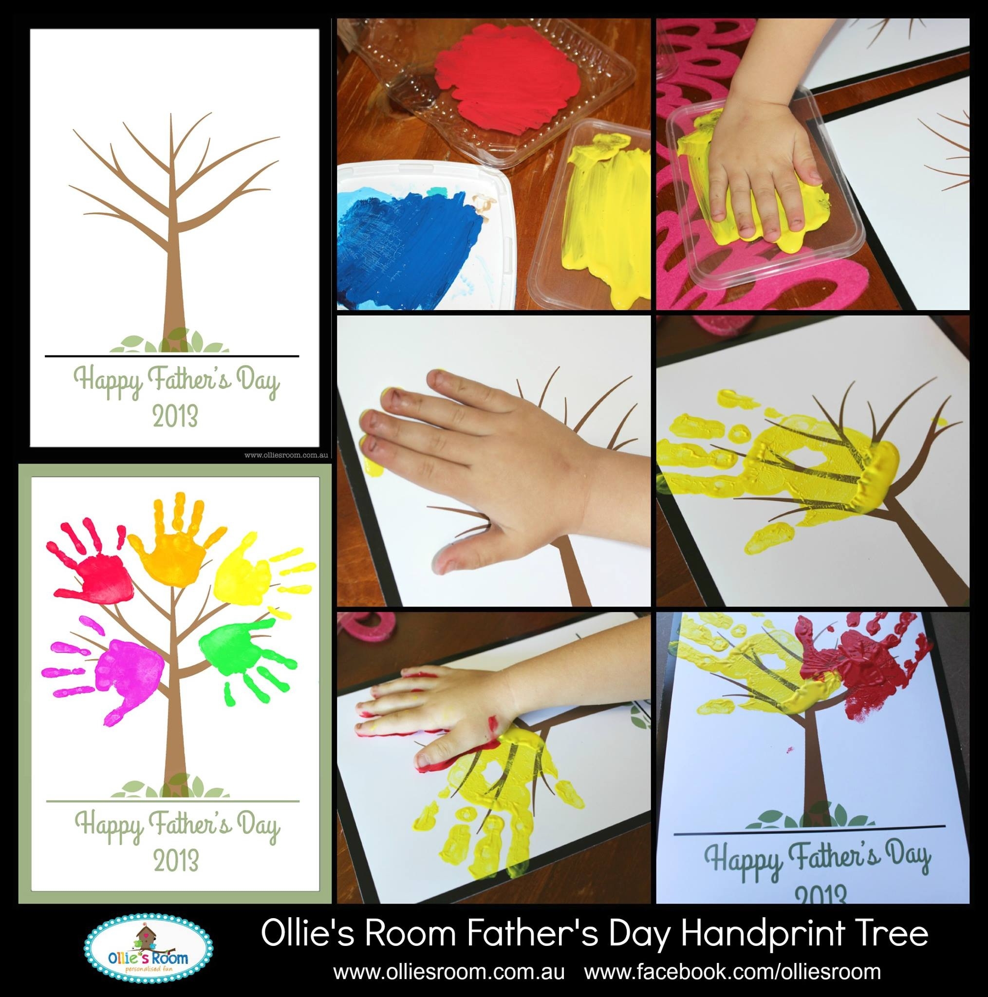 Father'S Day Handprint Tree Free Printable