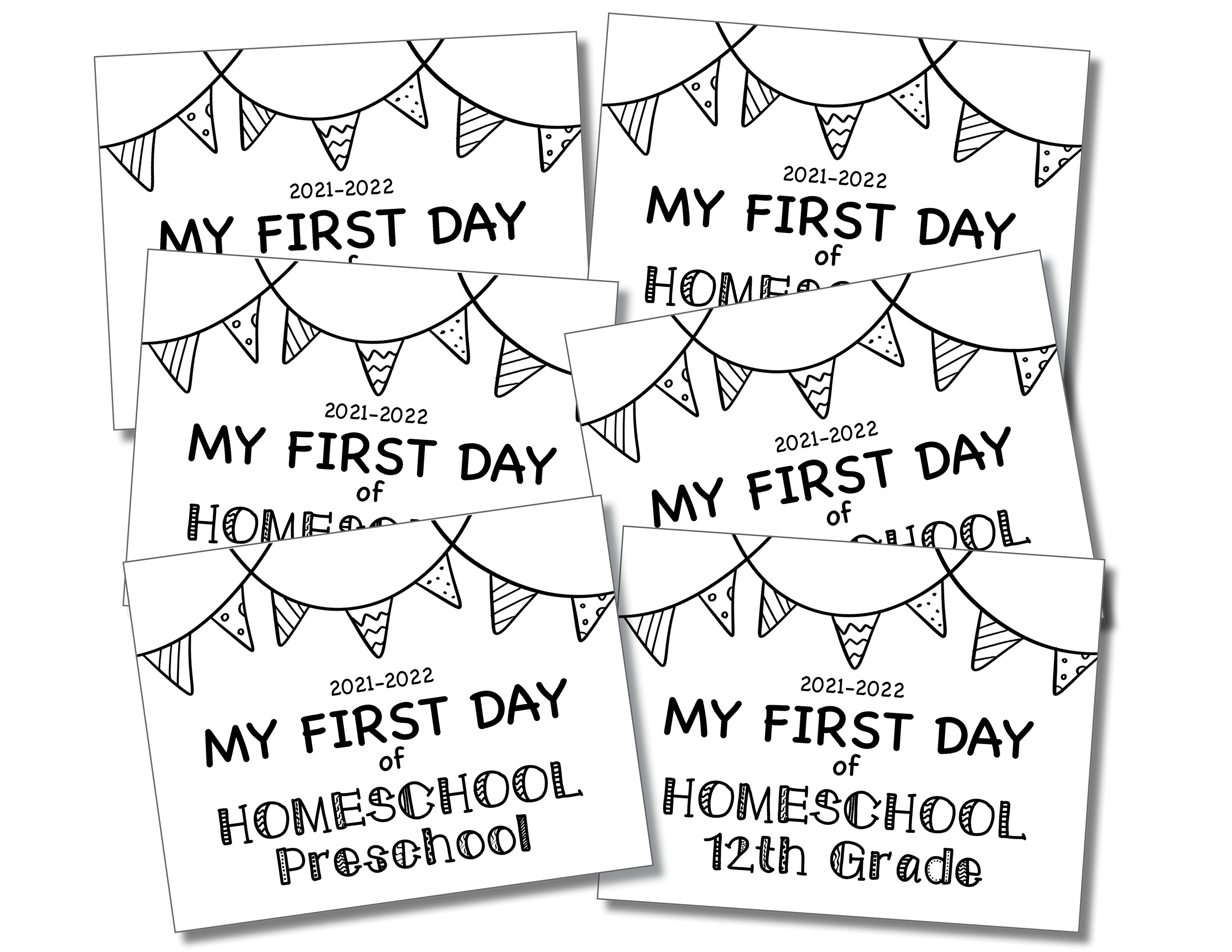 First Day Of Homeschool Printables