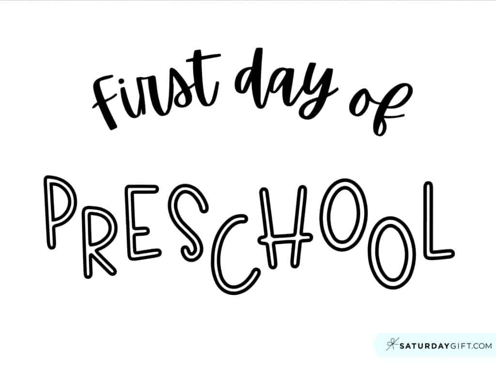 First Day Of School Sign Printable Cute Free Printable Designs