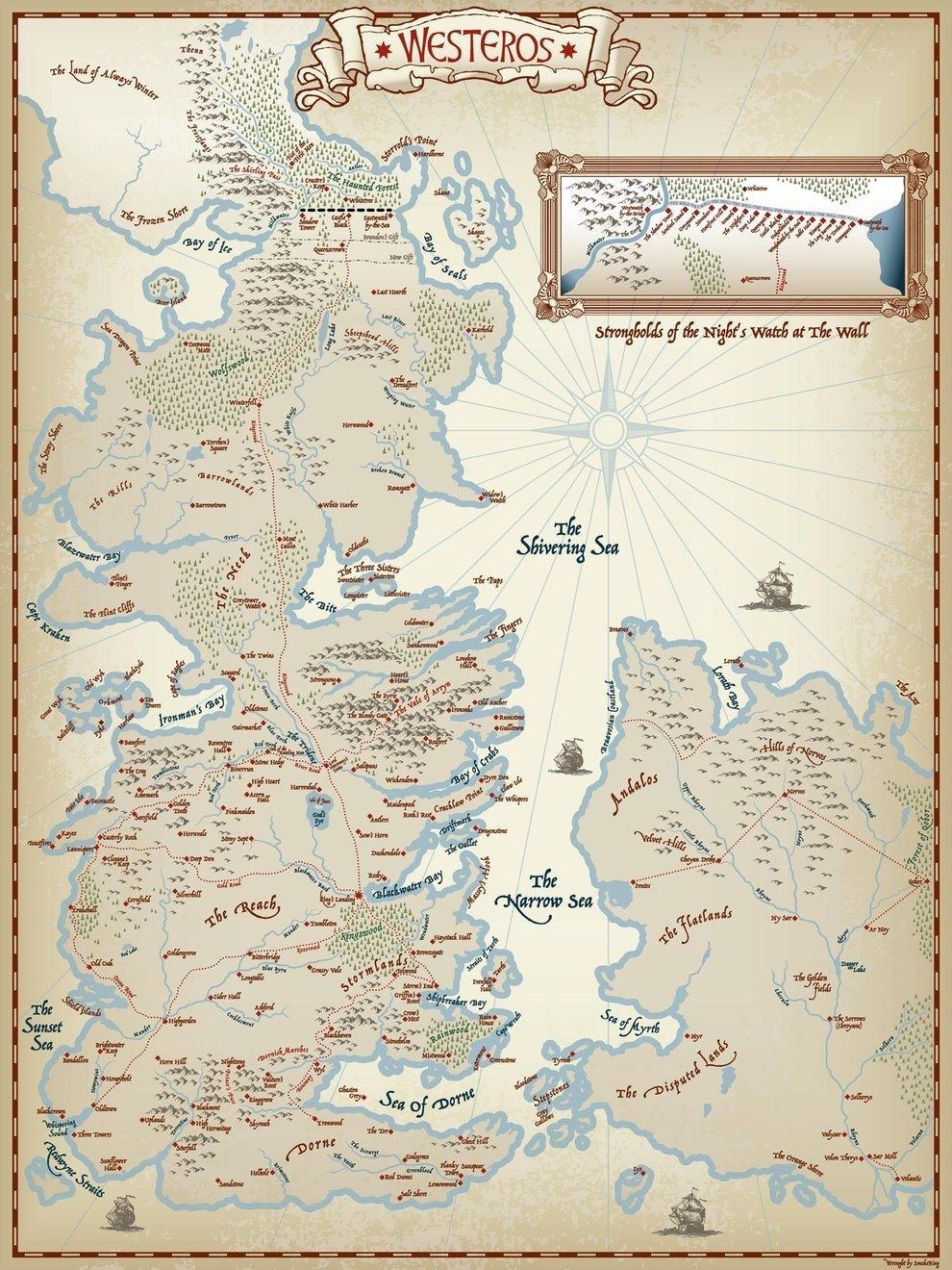 Firstly This Very Clean And Simple Map Map Game Of Thrones Map Got Map