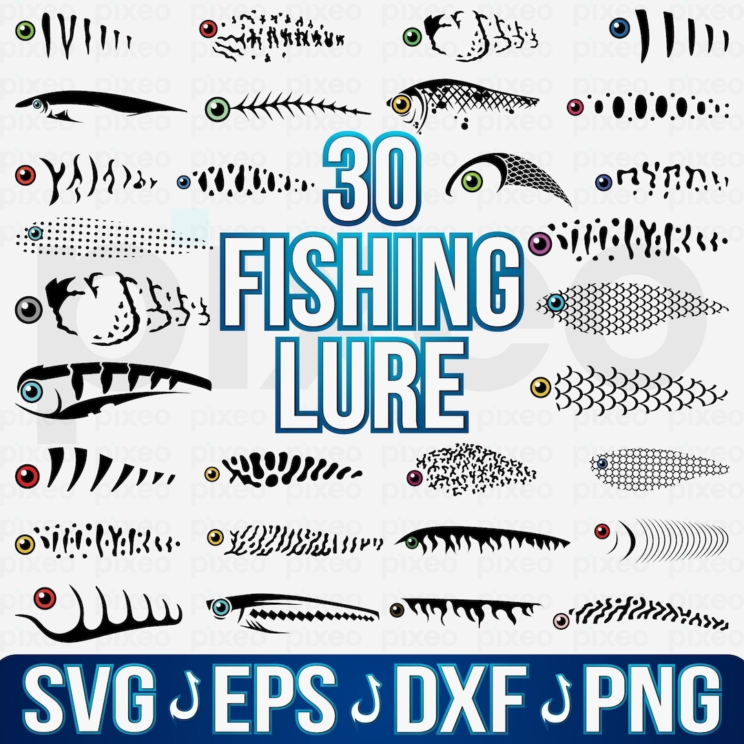 Fishing Lure SVG Fishing Lure Pattern SVG Fishing Lure Tumbler SVG Fishing Lure Cup Fishing Lure Vector Fishing Lure Clipart Png Fish Etsy