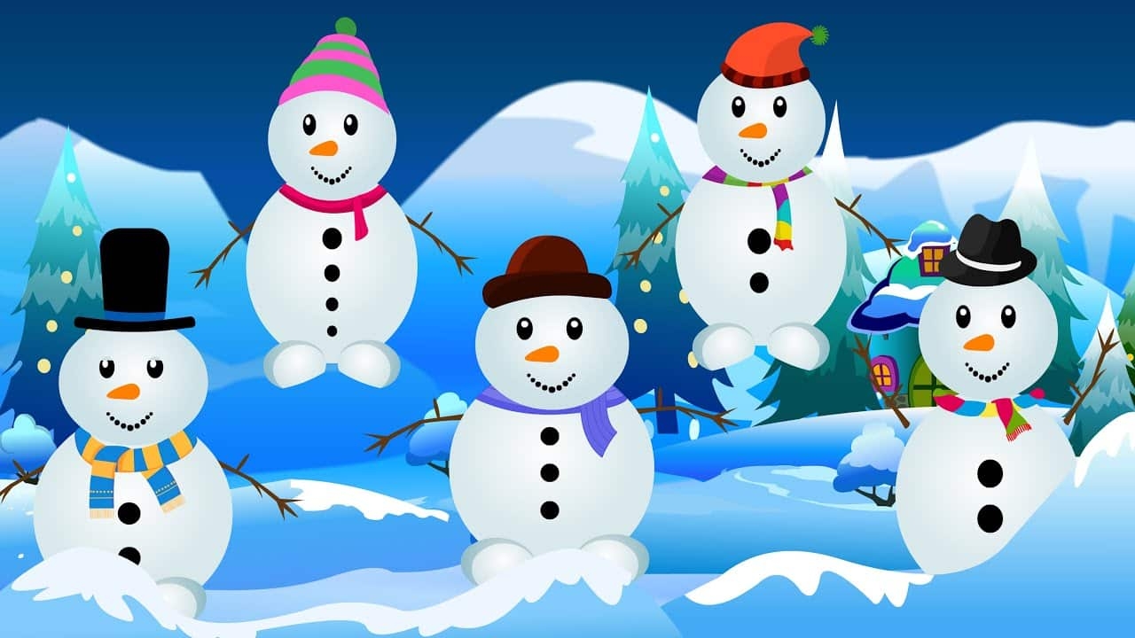 Five Little Snowmen Printable Puppets And Song From ABCs To ACTs