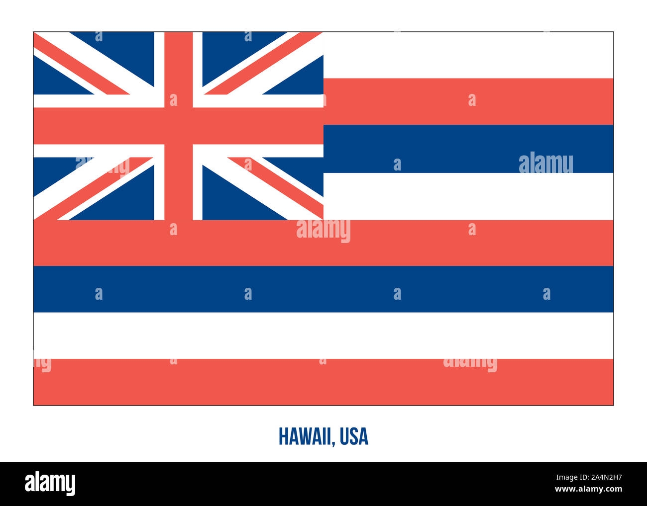 Printable Hawaii State Flag