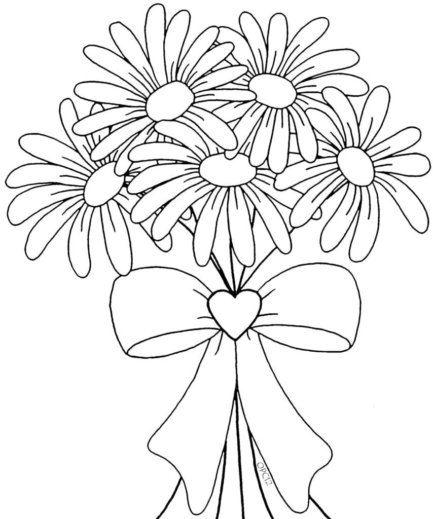 Flower Bouquet Coloring Pages Printable Coloring Pages Flower Coloring Pages Coloring Pages Free Printable Coloring Pages