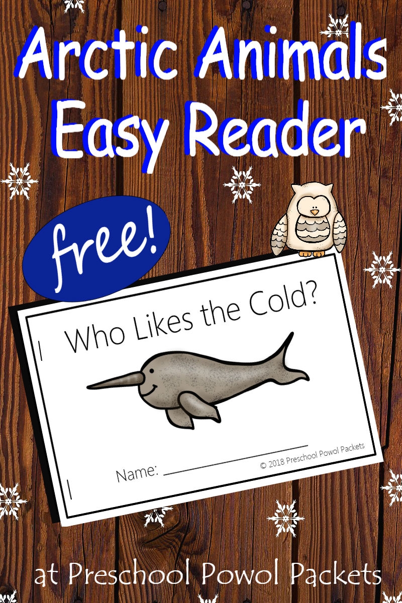 FREE Arctic Animals Like Cold Preschool Easy Reader Preschool Powol Packets