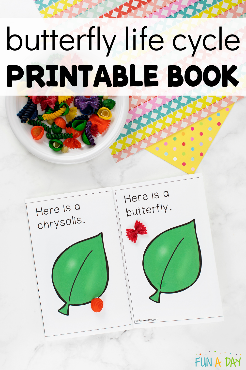 Free Butterfly Life Cycle Printable Book Fun A Day 