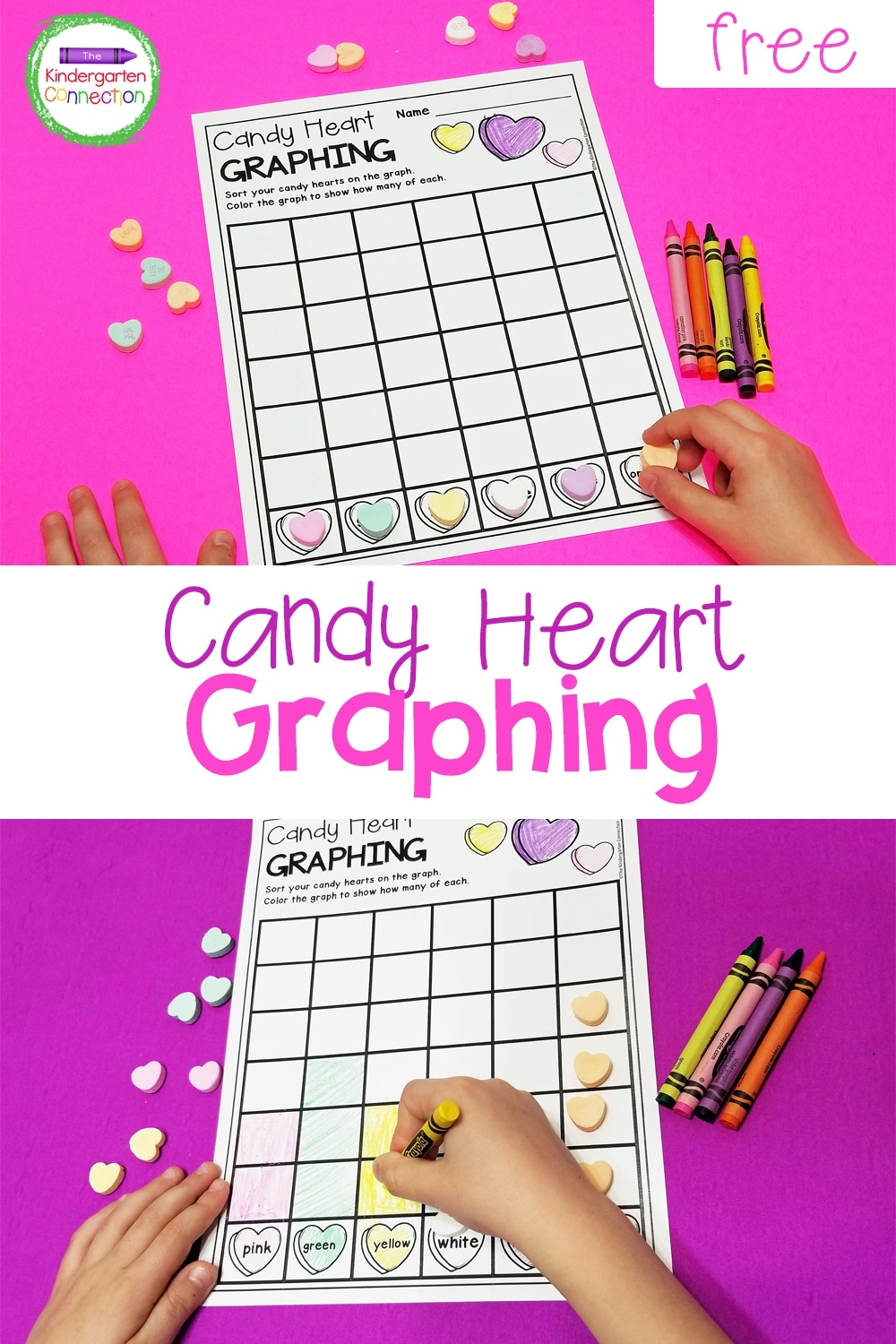 FREE Candy Heart Graphing Printable The Kindergarten Connection