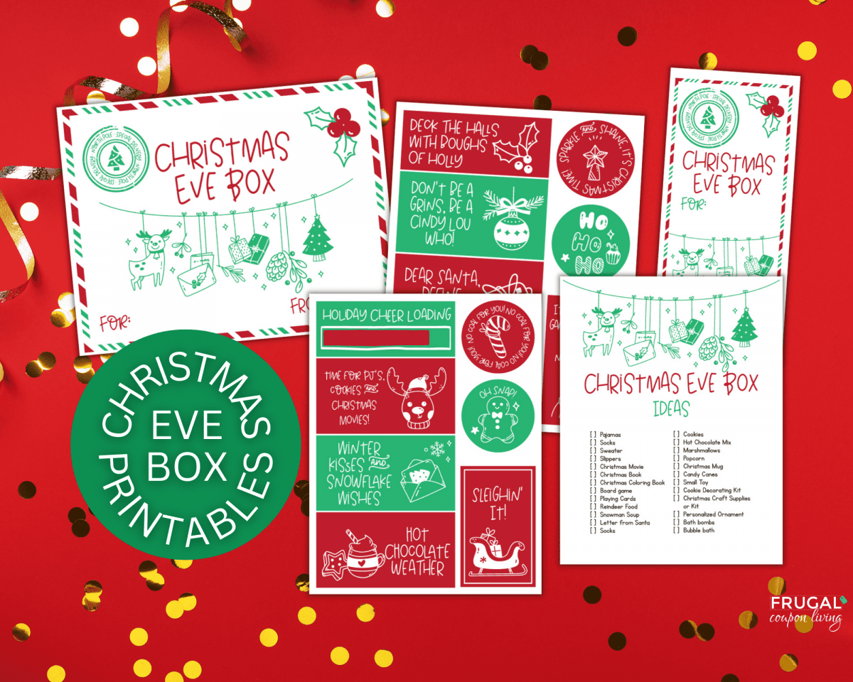 Free Christmas Eve Box Printable PDF Instant Download