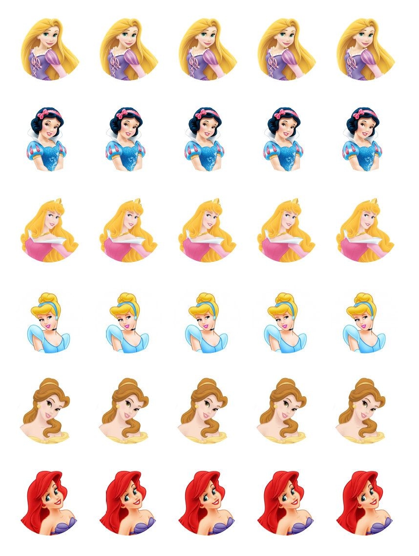 Free Disney Princess Cupcake Toppers Princess Cupcake Toppers Disney Princess Cake Topper Disney Princess Cupcakes
