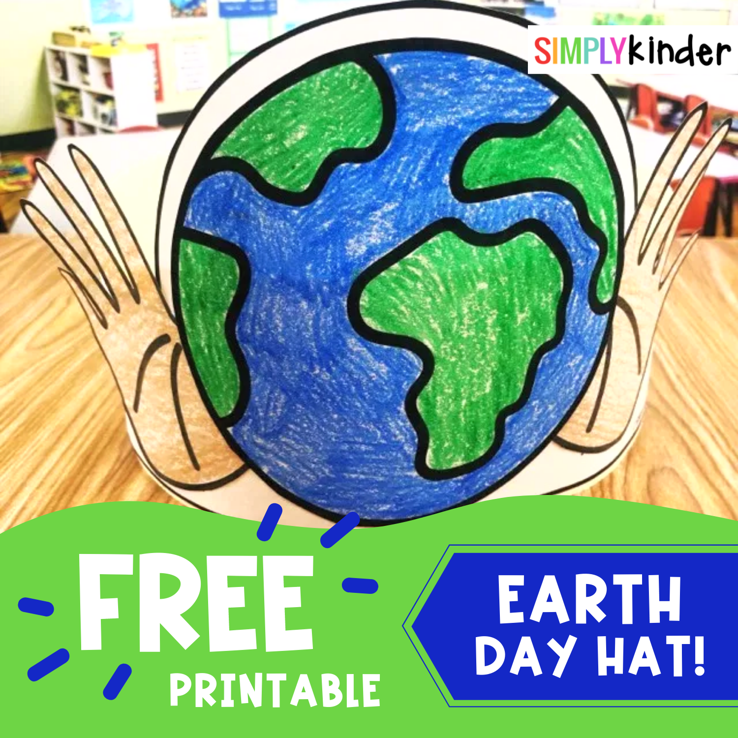 Free Earth Day Hat Simply Kinder