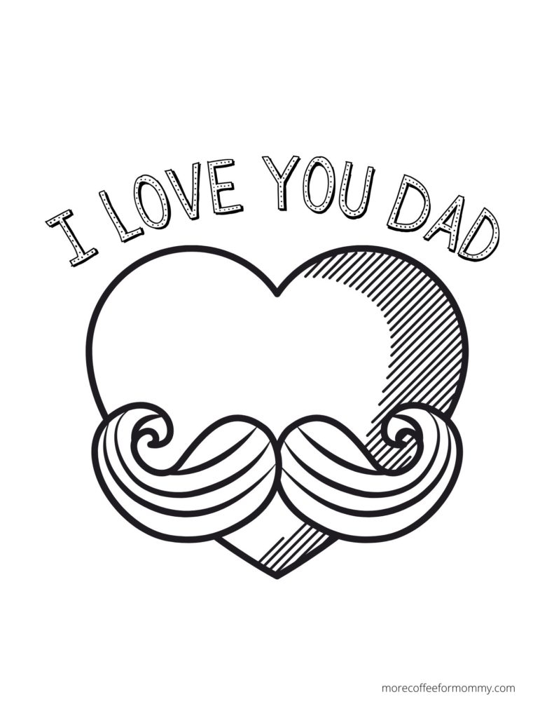 Free Father s Day Printables And Coloring Pages More Coffee For Mommy