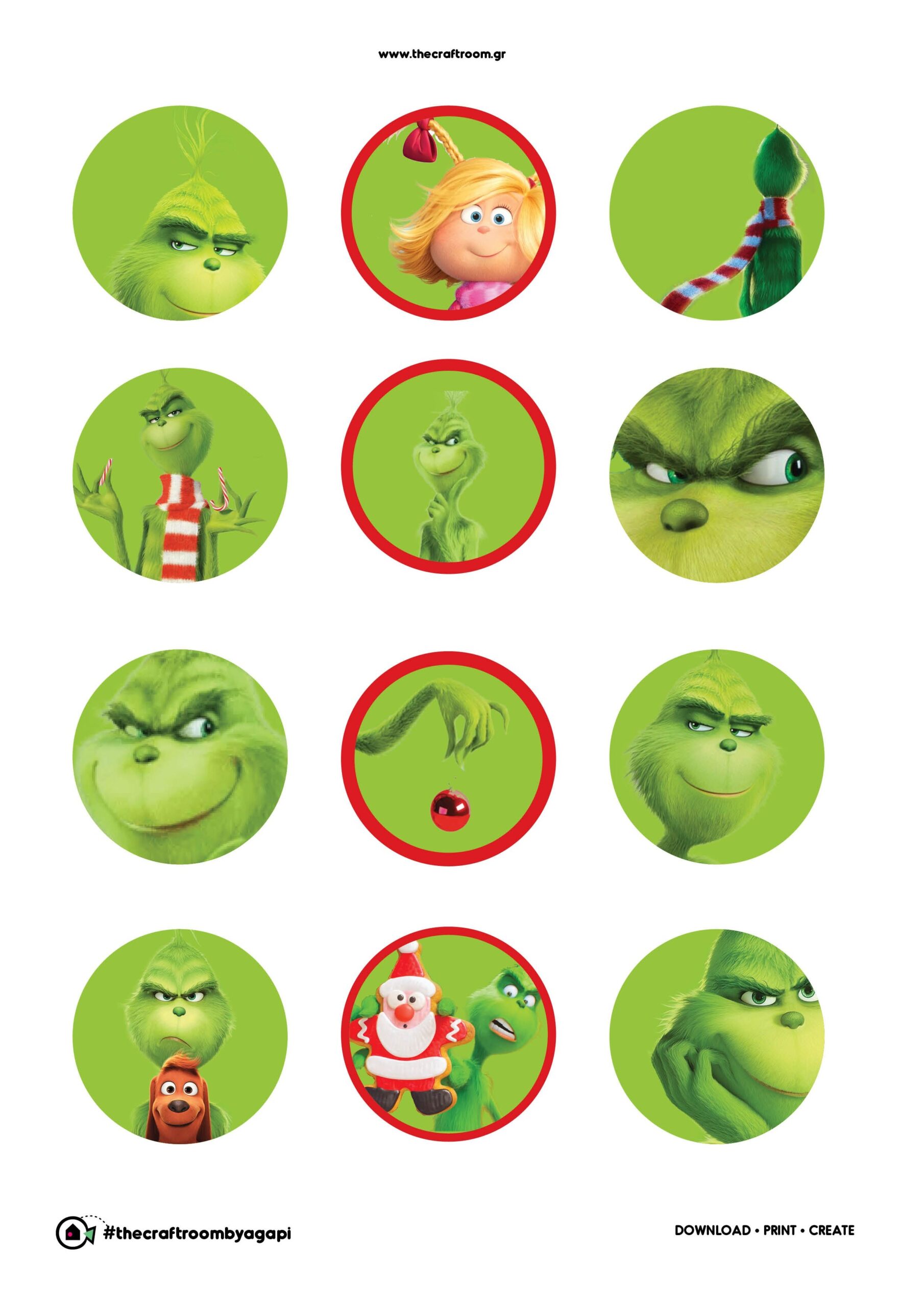 Free Grinch Christmas Printables And Toppers