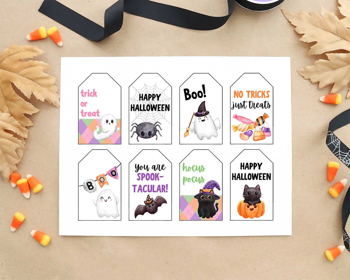 Free Happy Halloween Printable Tags Instant Download Aubree Originals