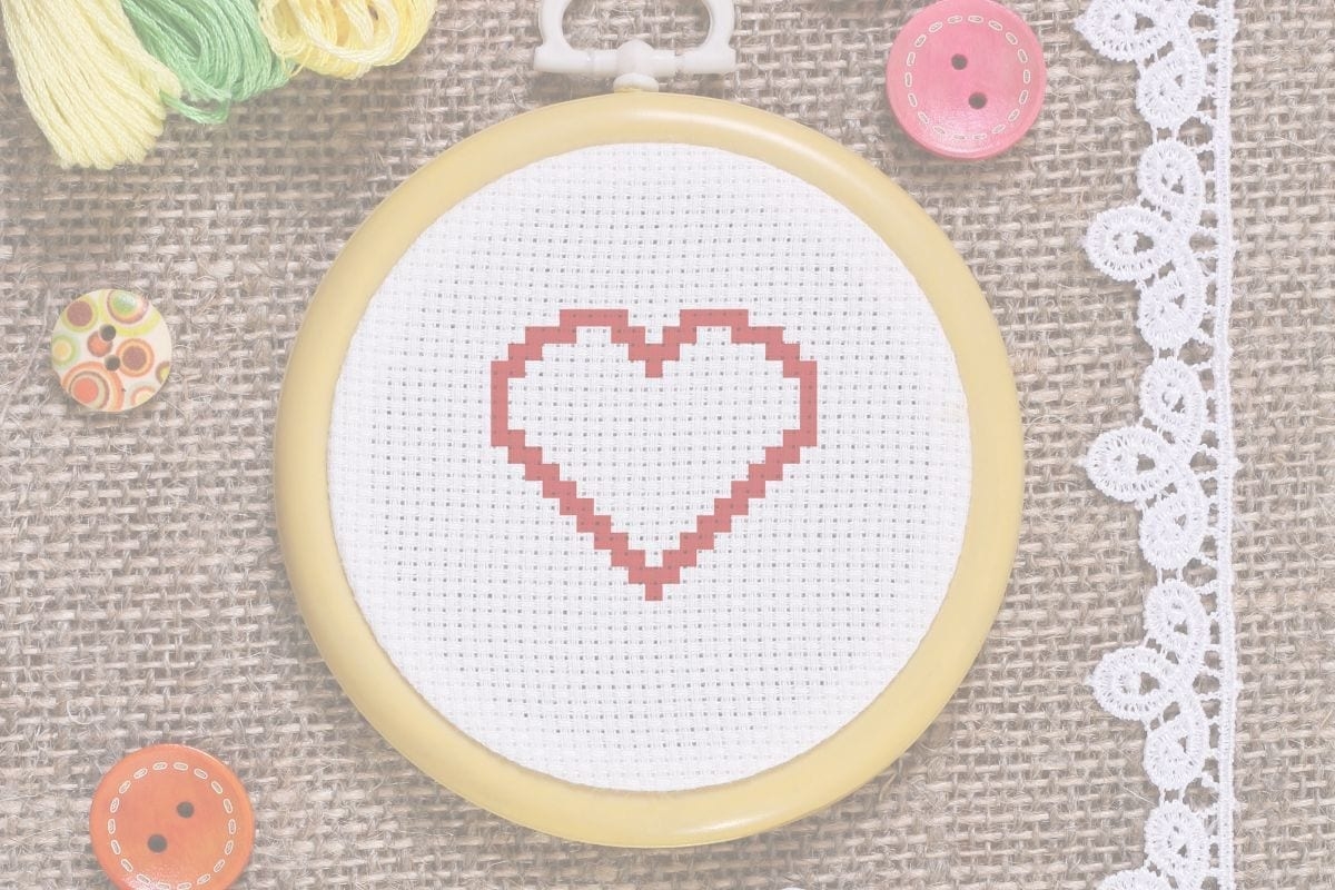 Free Heart Cross Stitch Pattern Craft With Cartwright