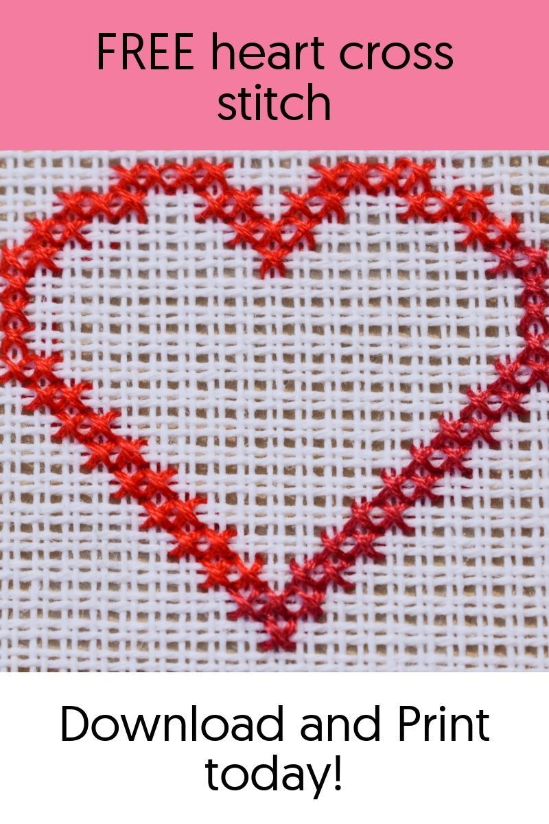 Free Heart Cross Stitch Pattern Cross Stitch Cross Stitch Patterns Cross Stitch Download